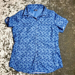 REI Co-op Sahara Blue Floral Shirt